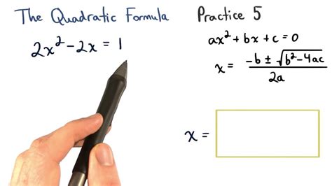 The Quadratic Formula Practice Visualizing Algebra Youtube