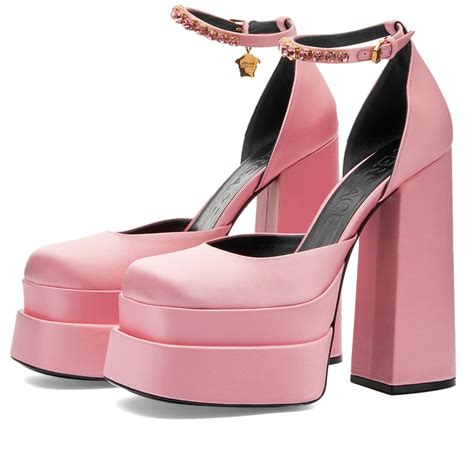 Versace Mary Jane Platform Shoe Pink END Europe