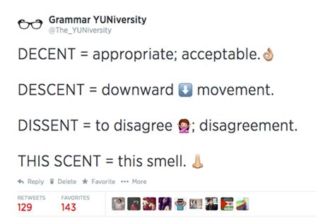 Decent Vs Descent Vs Dissent Vs This Scent Grammar Tips Writing