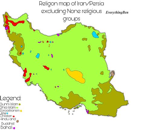 Ethnic Map Of Iran Maps On The Web