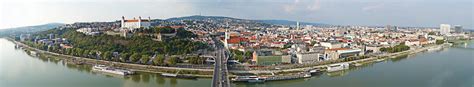 Bratislava Slovakia Panorama Stock Photo Image Of River Fort 115806030