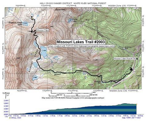 Missouri Lakes Trail Map