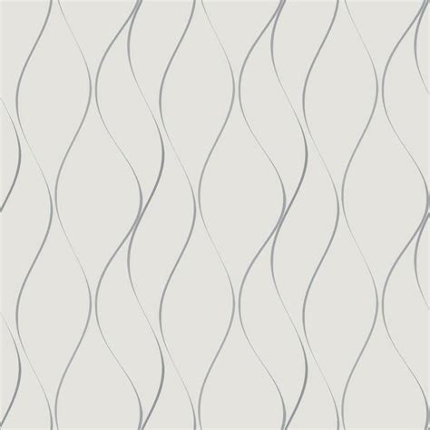 Wavy Stripe Wallpaper In Soft Grey And Silver By York Wallcoverings