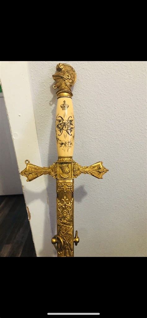 Antique Knights Templar Masonic Ceremonial Sword John N Parson Ebay
