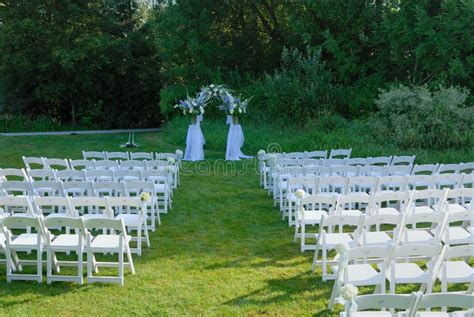 Outdoor Wedding Venue Stock Photo Image Of Chair Ceremony 6514932