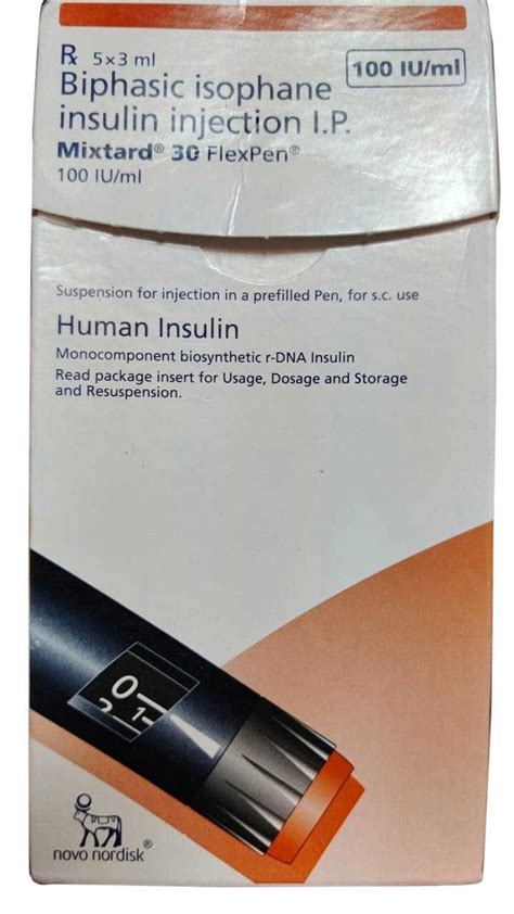 Novo Nordisk Biphasic Isophane Insulin Injection At Rs Box Id