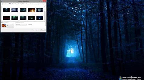 Download Dark Forest Windows 7 Theme 100