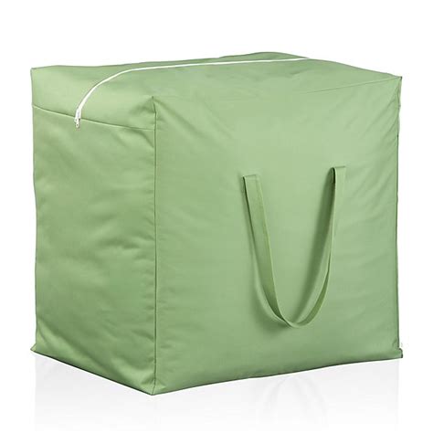 To prevent fading, store your cushions in a storage bag, bring them inside, or place them in the shade when they are not being used. Outdoor Cushion Storage Bag | Crate and Barrel