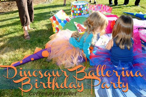 Dinosaur Ballerina Birthday Party Ballerina Birthday Parties Girl Bday