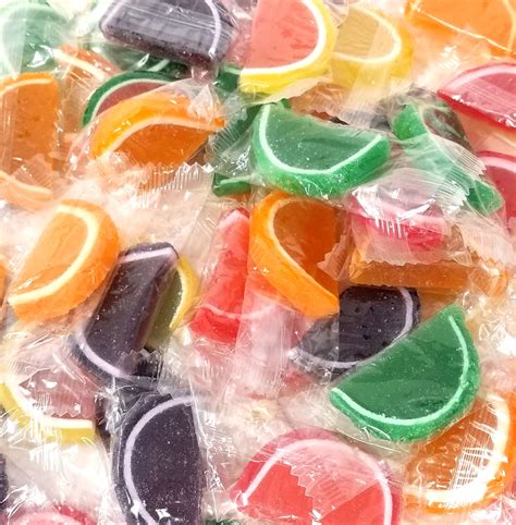 Fruit Slices Jelly Candy Individually Wrapped Assorted Flavors