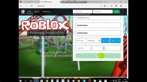 Roblox Sign Up Youtube