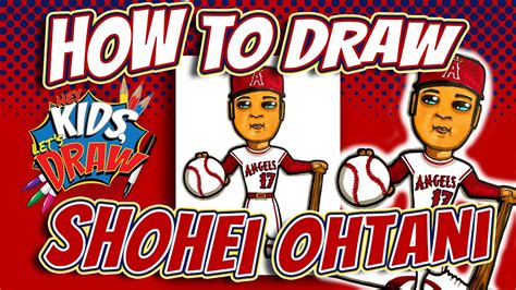 How To Draw Shohei Ohtani For Kids Youtube