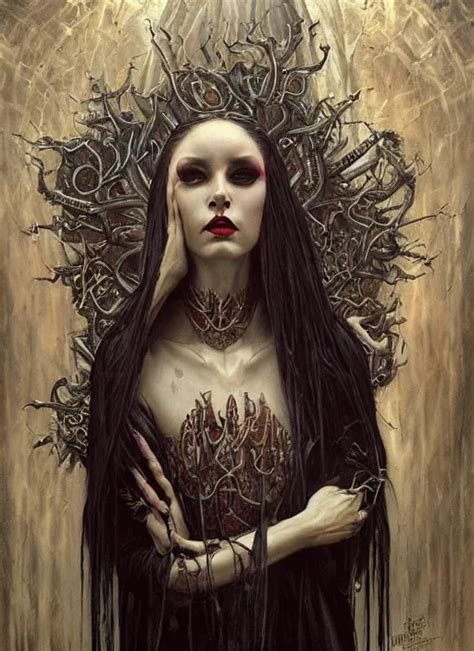 Mystic Cult Vampire Woman Dark Mystical Fearful Stable Diffusion