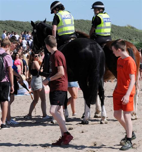 Teens Return To Troon Beach Despite Facebook Party Chaos Daily Mail