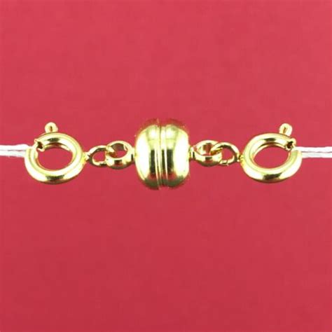 Yellow Gold Plated Strong Magnetic Clasp Converter Bracelet Necklace Ebay