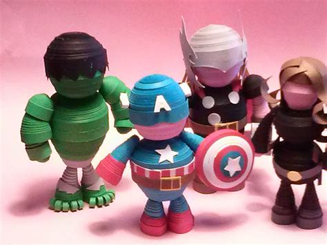 Avengers Paper Quilling Cards Paper Quilling Quilling