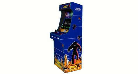 Space Invaders Upright Arcade Machine Blue Trim 3000 Games 120w