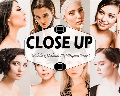 This collection is your toolbox to enhance and retouch any issues that you may find in your product photos. 10 Close Up Mobile & Desktop Lightroom Presets, Portrait ...