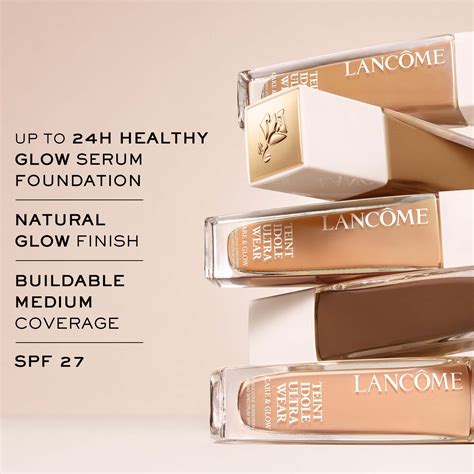 lancôme teint idole ultra wear care and glow foundation with hyaluronic acid the summit