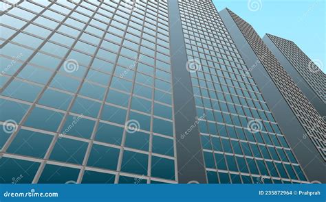 Modern Office Buildings In The Financial District Stock Vector