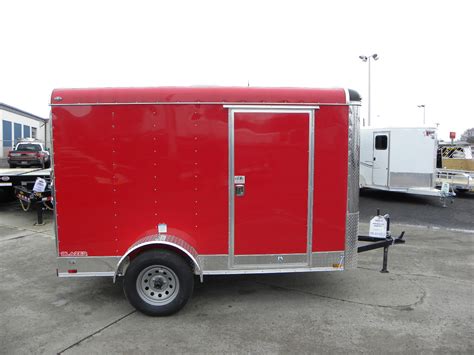 2020 Cargo Mate 6x 10′ Enclosed Trailer Red Gateway Materials