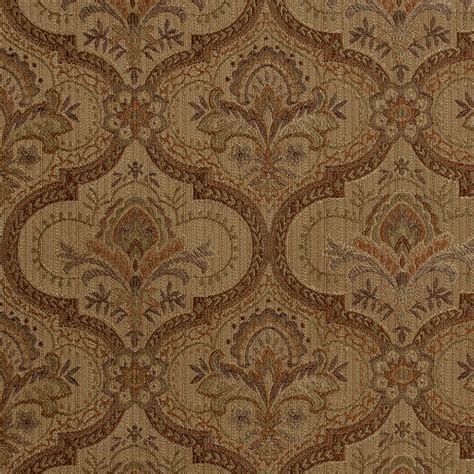 Antique Gold Damask Damask Upholstery Fabric By The Yard M7717
