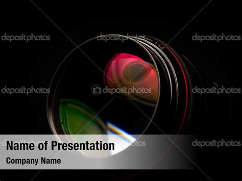 Professional Professional Camera Lens Powerpoint Template