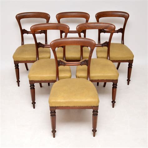 Set Of 6 Antique William Iv Mahogany Dining Chairs Marylebone Antiques