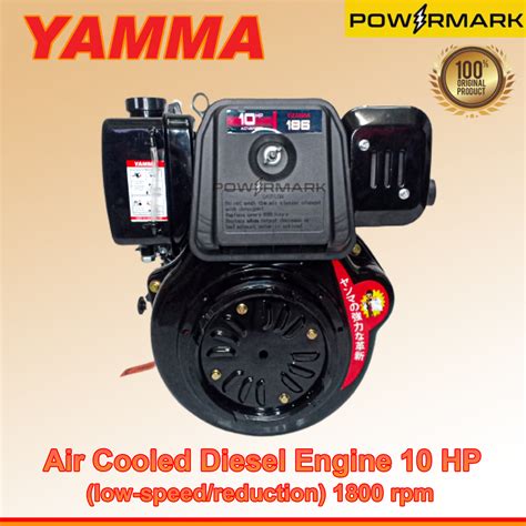 Yamma Air Cooled Diesel Engine 10 Hp Low Speedreduction 1800 Rpm