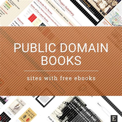 25 Sources Of Free Public Domain Books