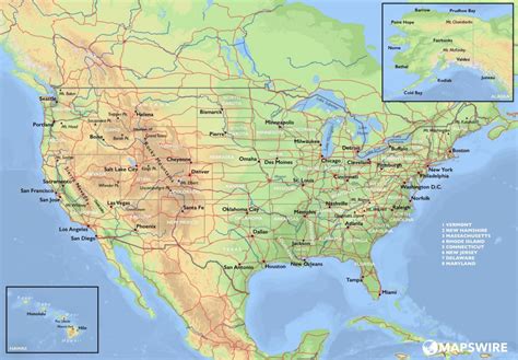 map of usa test topographic map of usa with states