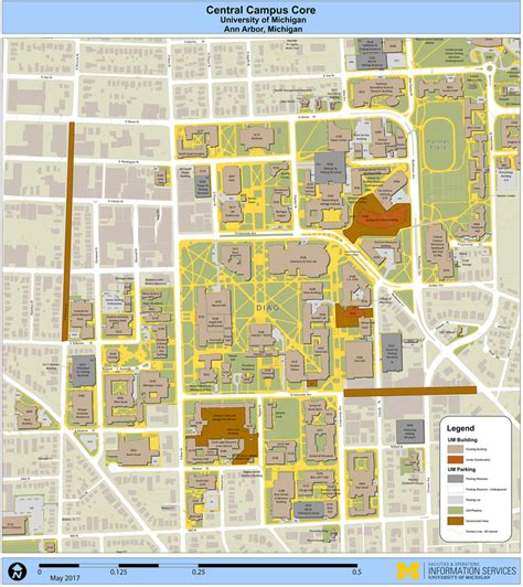 Ann Arbor University Of Michigan Map Darice Fleurette