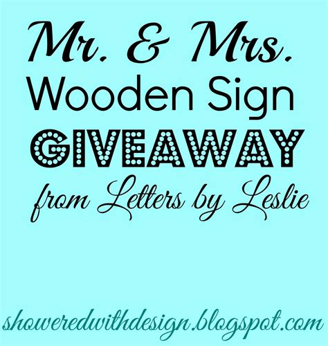 Showered With Design Wedding Giveaway