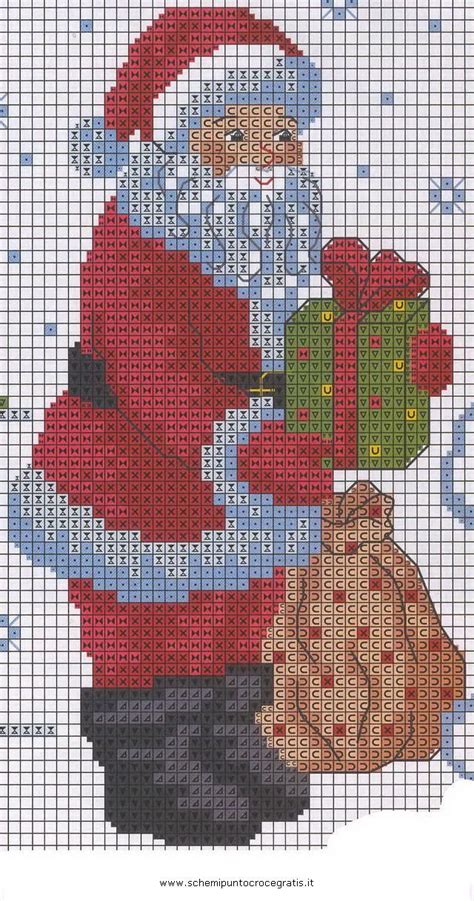 risultati immagini per schemi punto croce babbo natale holiday cross stitch patterns santa