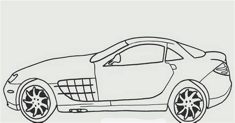 Gambar orang hitam putih untuk diwarnai. Sketsa Mobil Sport 3d