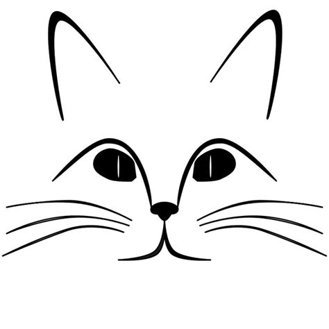 Clipart Cat Face Outline Cat Face Face Outline Cat Drawing