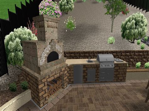 Patio Corner Fireplace Covered Stone With Outside Patios Fireplaces