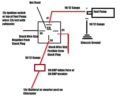 Volt Fuel Pump Relay Wiring Diagram Thechill Icystreets