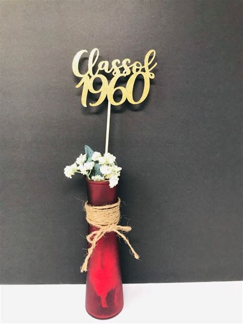 Class Of 1960 Class Reunion Centerpiece 60 Years Class Anniversary
