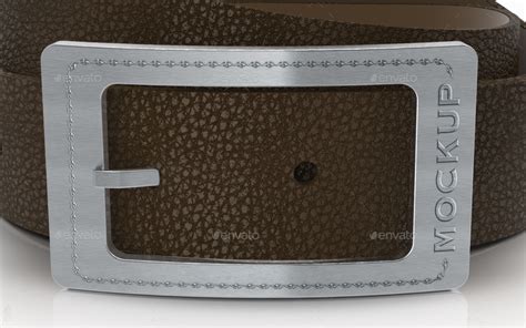 Plaque Leather Belts Buckle Logo Mockup By Fusionhorn Graphicriver
