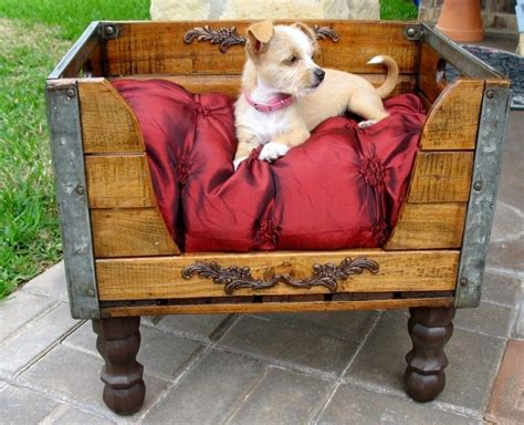 Designer Dog Crates Furniture Foter Wood Dog Bed Pallet Dog Beds