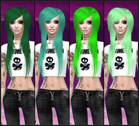 Emoscene Hair For Women 28 Retextures I Will My The Sims Shit