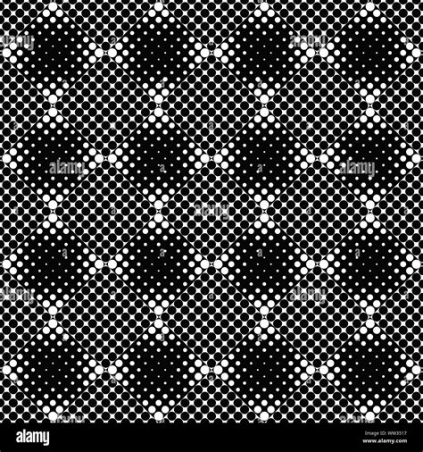 Monochrome Seamless Circle Pattern Background Abstract Black And