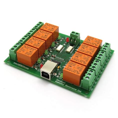 Usb Eight Channel Relay Board For Automation 12v
