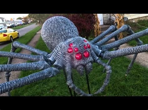 Home decor pillow & circular templates. Home Depot GIANT SPIDER Halloween Decoration!!! - YouTube