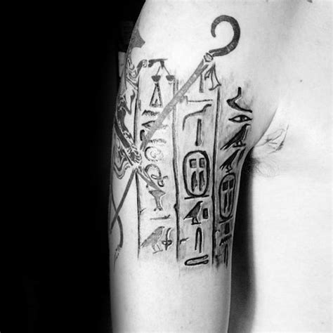 30 Hieroglyphics Tattoo Designs For Men Ancient Egyptian Ink Ideas