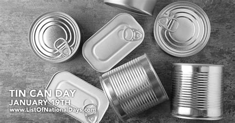 Tin Can Day List Of National Days