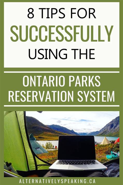 8 Tips For Successfully Using The Ontario Parks Reservation System