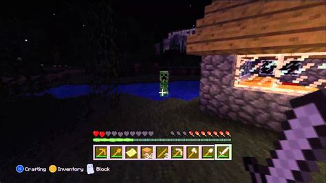 Minecraft Xbox 360 Edition Creeper Explosion Sound Effect Youtube