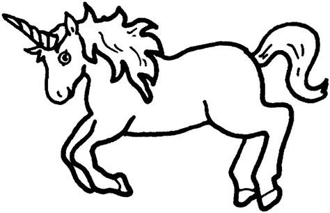 Unicorn Outline Clipart